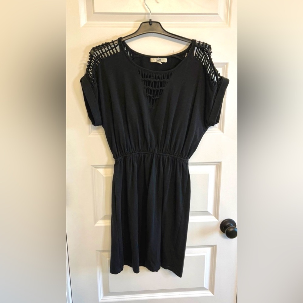 Black cut out dress